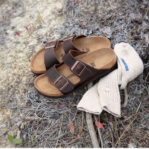 Birkenstock Arizona Oiled Leather Brown Sandal | 38 US 8